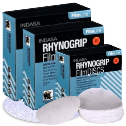 Indasa 6" FilmLine Rhynogrip Solid Sanding Discs, 7600F Series - Buyindasadirect